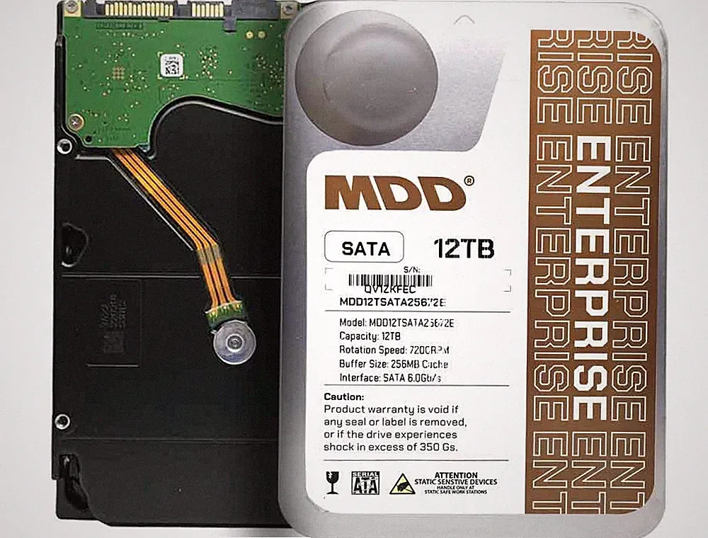 MDD 12TB 7200RPM MDD12TSATA25672E 256MB SATA 6Gb/s 3.5" Enterprise Hard Drive