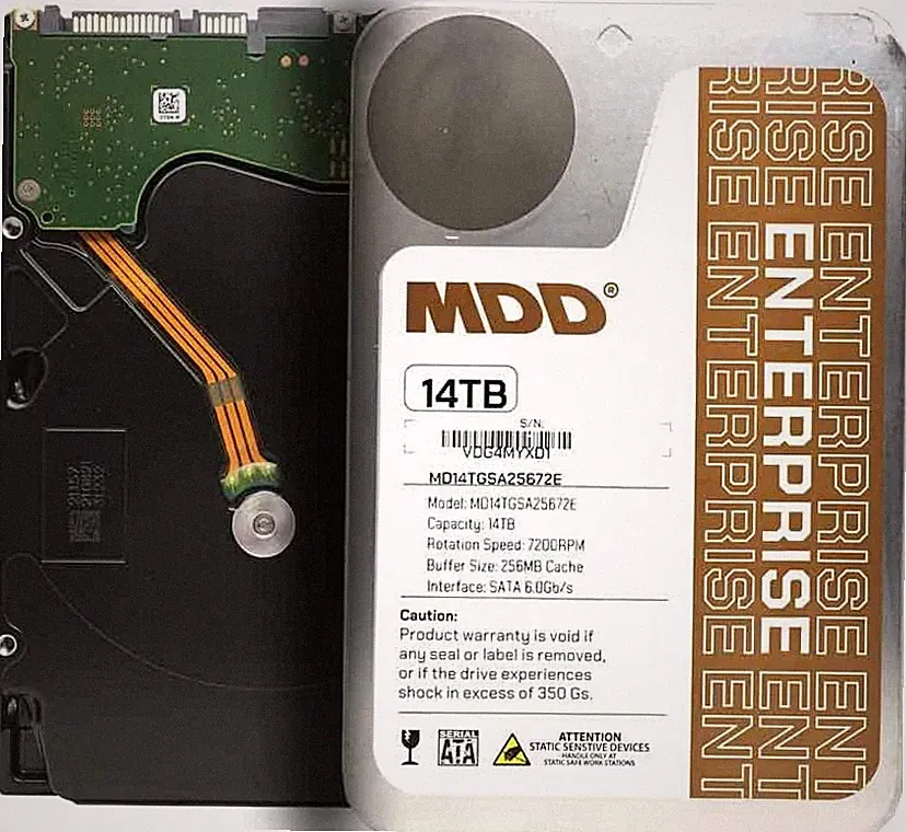 MDD 14TB 7200RPM 256MB Cache SATA 6G 3.5" Enterprise Hard Drive Datacenter, RAID