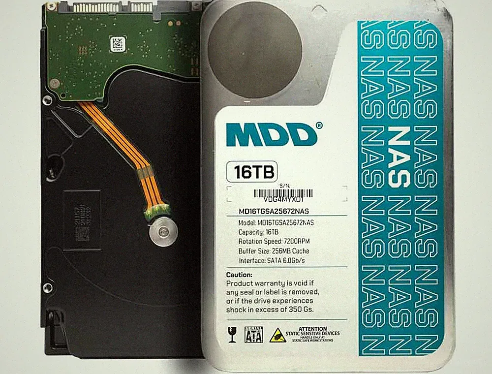 MDD 16TB 7200RPM 256MB Cache SATA 6.0Gb/s 3.5" Internal NAS Network Hard Drive