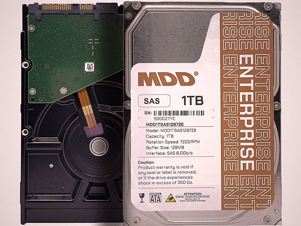 MDD 1TB 7200RPM SAS 6Gb/s 128MB 7200RPM 3.5inch Internal Enterprise Hard Drive