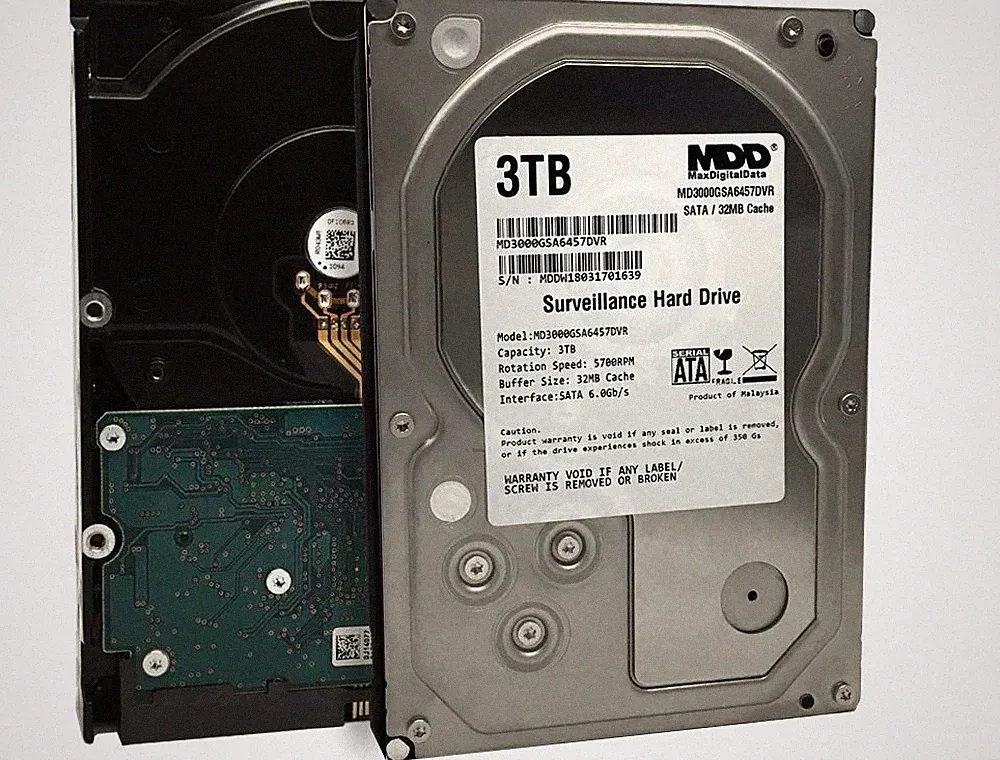MDD 3TB 32MB Cache 5700RPM SATA 6Gb/s 3.5" Internal Hard Drive - Brand New