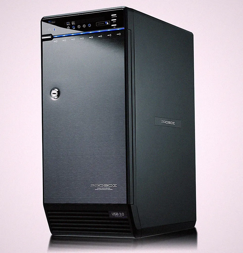 Mediasonic 8 Bay 3.5" Hard Drive Enclosure USB 3.0 eSATA (H82-SU3S3)