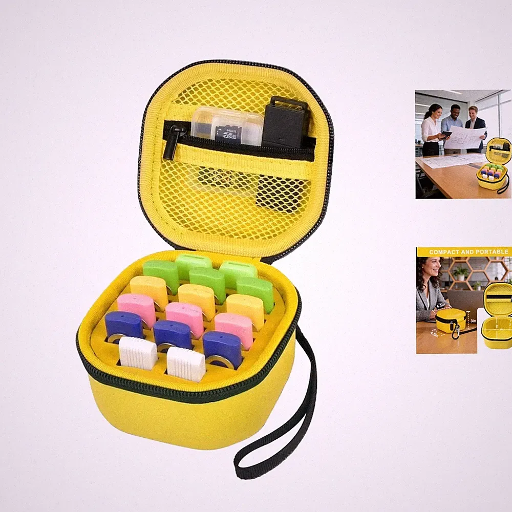 Medium Hard Shell USB Flash Drive Case - 16 Slots for Ultimate Data Protection