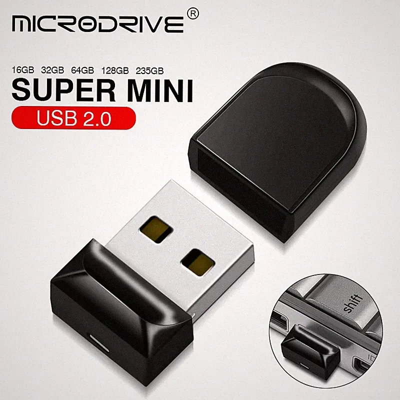 Mini USB Flash Drive 4/8/16/32/64/128 GB Ultra Fit Memory Stick with Keychain