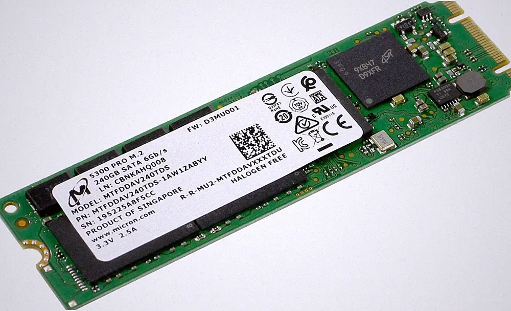 NEW Fujitsu Micron 240GB M.2 SATA 6Gb/s TLC SSD MTFDDAV240TDS S26361-F5787-L240