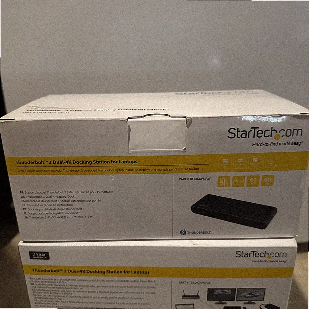 (NEW IN BOX) StarTech Thunderbolt 3 Dual 4K Docking Station