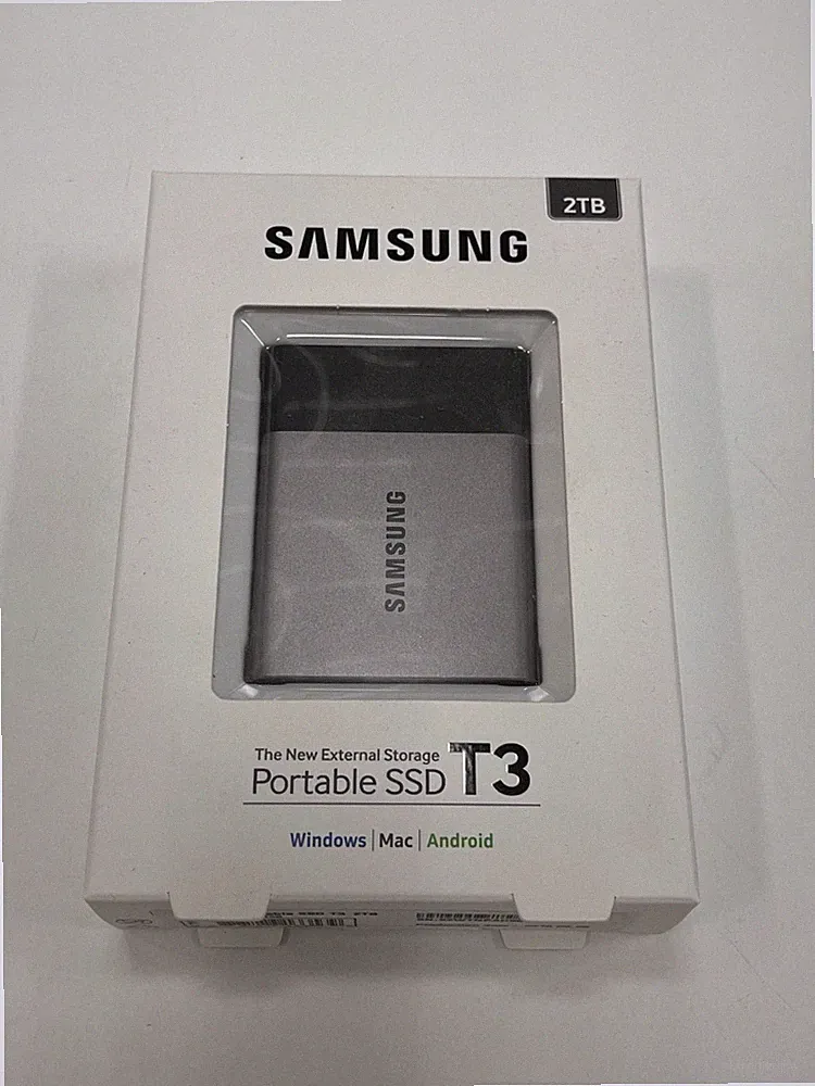 New Samsung T3 Portable External Drives SSD 2TB USB 3.1 MU-PT2T0B/AM