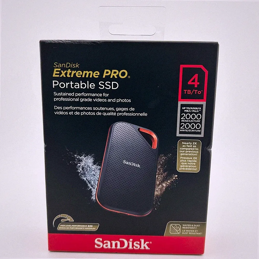 New SanDisk Extreme Pro Portable SSD 4TB