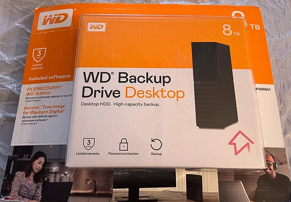 New Sealed Western Digital WD Backup Drive Desktop 8TB (WDBMLE0080HBK-NECS)