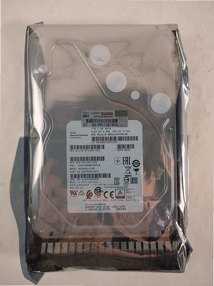 New Toshiba HP MG04ACA100N 1 TB SATA III 3.5 in Enterprise Hard Drive