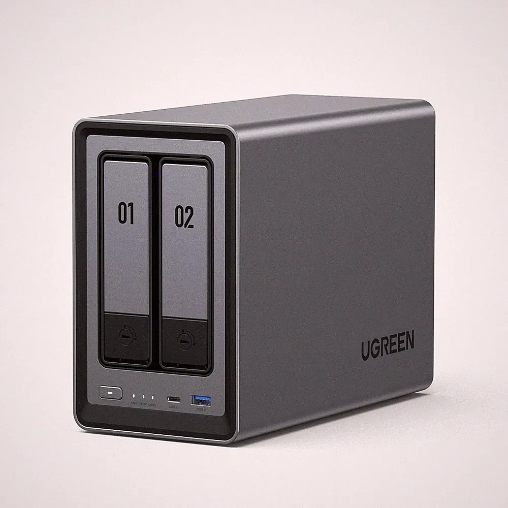 NEW UGREEN NASync DXP2800 2-Bay Diskless NAS, Intel N100, 8GB DDR5, 2.5GbE