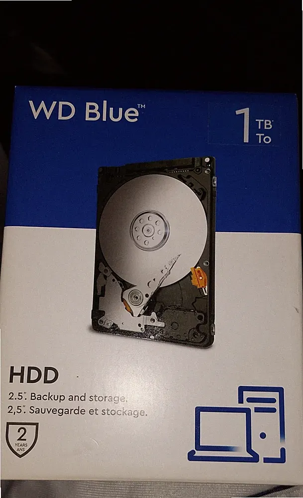 NEW Western Digital Blue 1TB, SATA, 2.5" Internal Hard Drive (WDBMYH0010BNC)