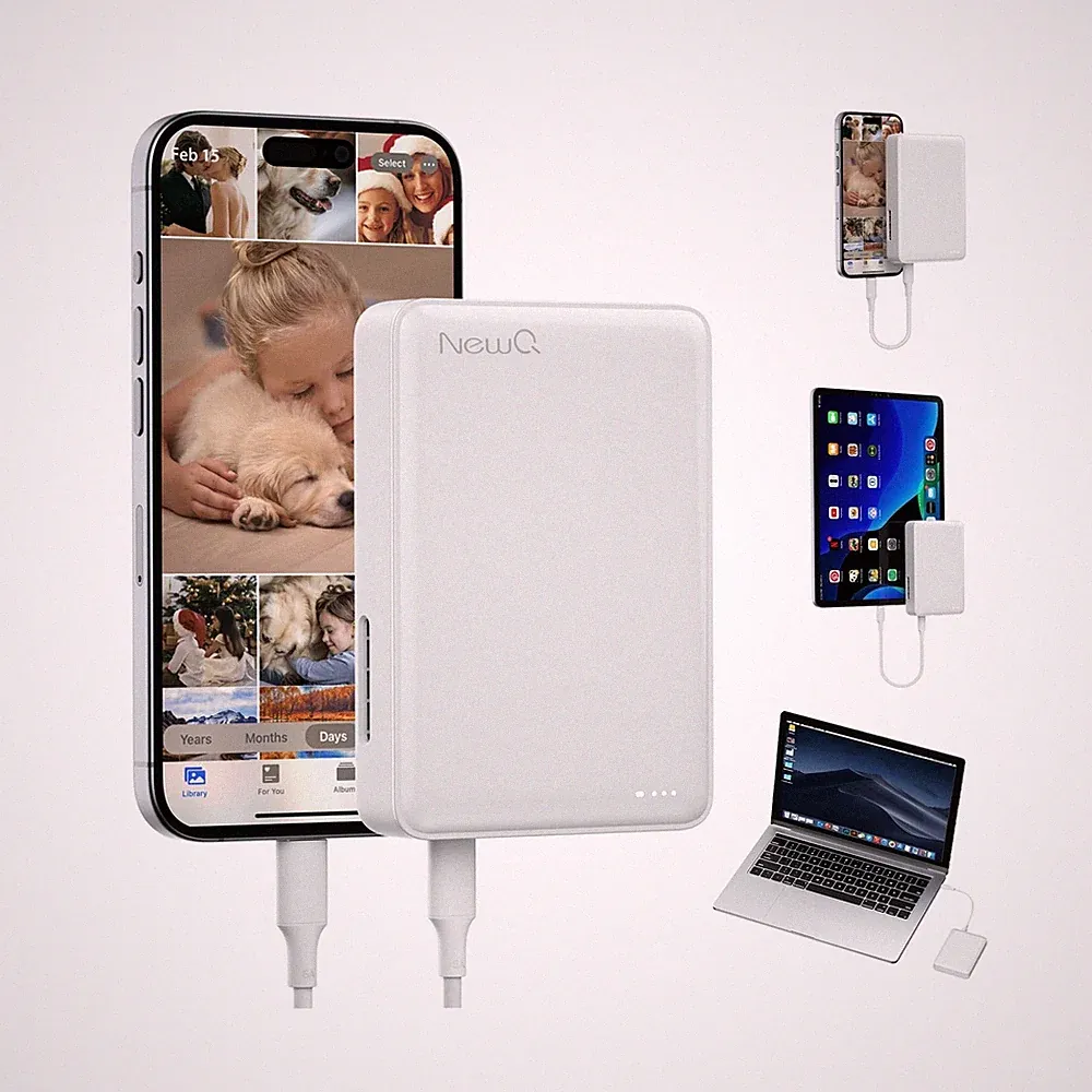 NEWQ Hard Drive for Phone & Computer: USB Flash Storage Device Photo Memory S...
