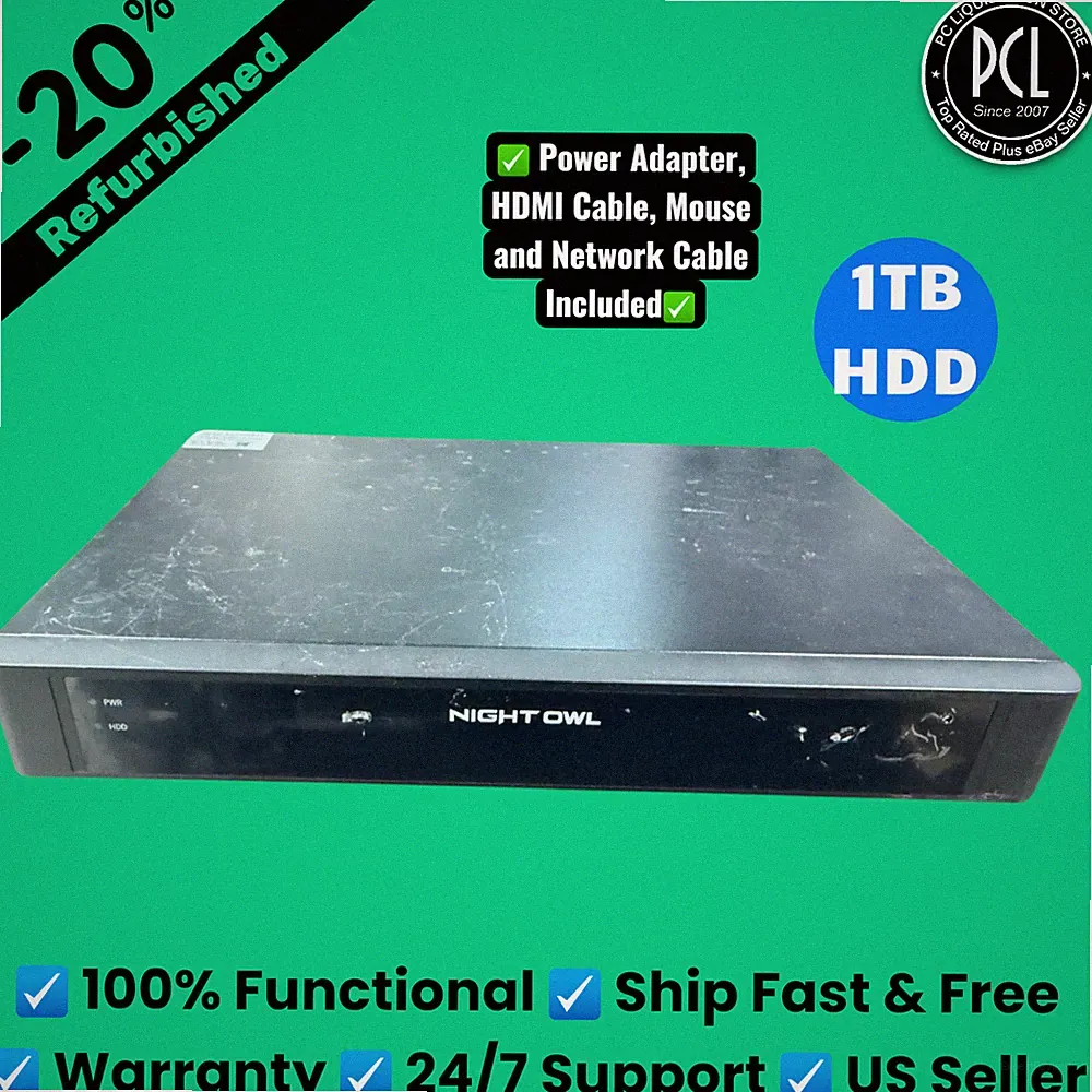 ✅ Night Owl NVR-IC84-16-JUN 16-Channel 4K NVR with 1TB HDD ✅