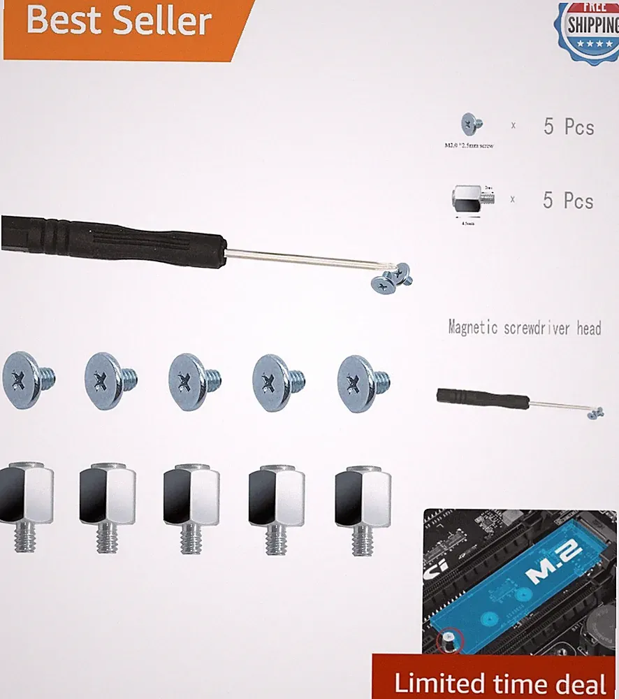 NVMe SATA M.2 2280 PCIe SSD Standoff Mounting m2 Screws Kit for ASUS