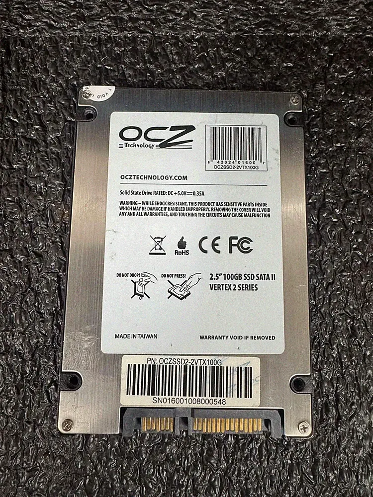 OCZ OCZSSD2-2VTX100G Vertex 2 Series 100GB 2.5" SATA 6Gbps SSD Solid State Drive