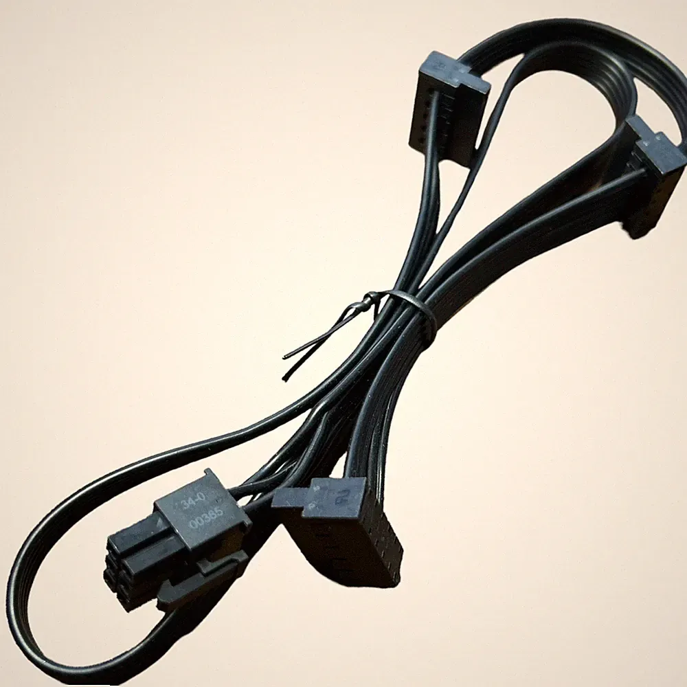 OEM Corsair 6pin to 3 SATA Power Supply Cable HX1000i HX850i HX750i PSU SSD