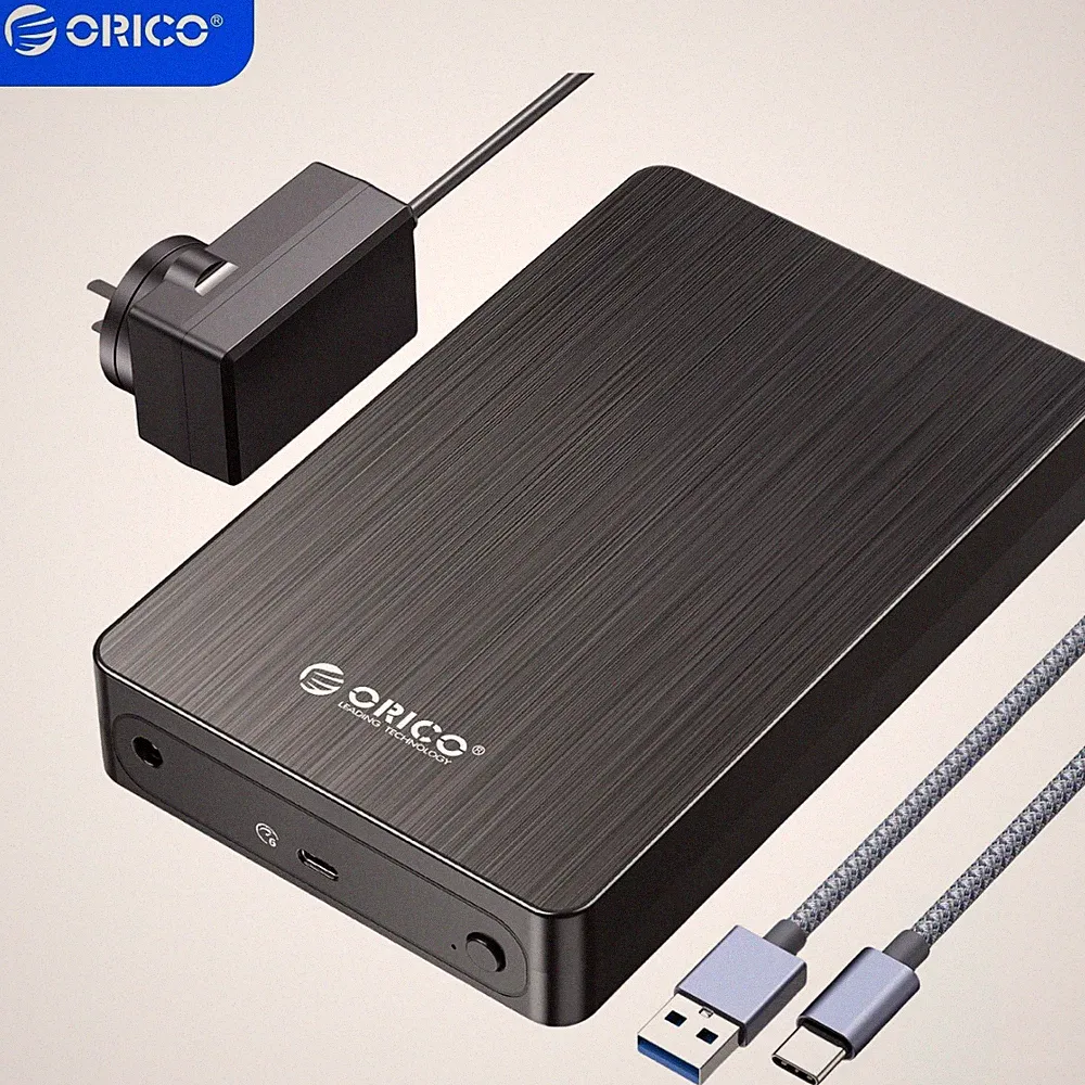 ORICO 3.5" Hard Drive Enclosure USB C 3.1 to SATA 6Gbps 3.5'' SSD External Case