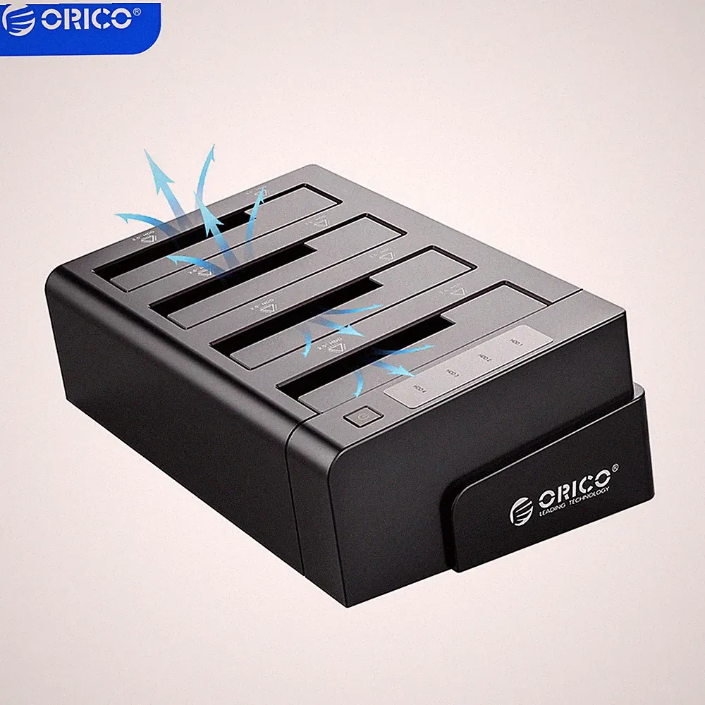 ORICO 4 Bay External Hard Drive Docking Station USB 3.2 Gen 1 to SATA HDD SSD