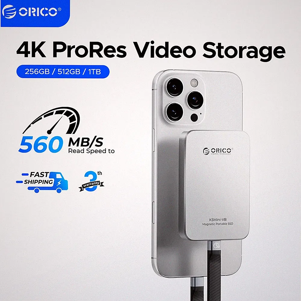 ORICO 460MB/S Portable SSD USB3.2 PSSD 480GB External SSD for iPhone 17