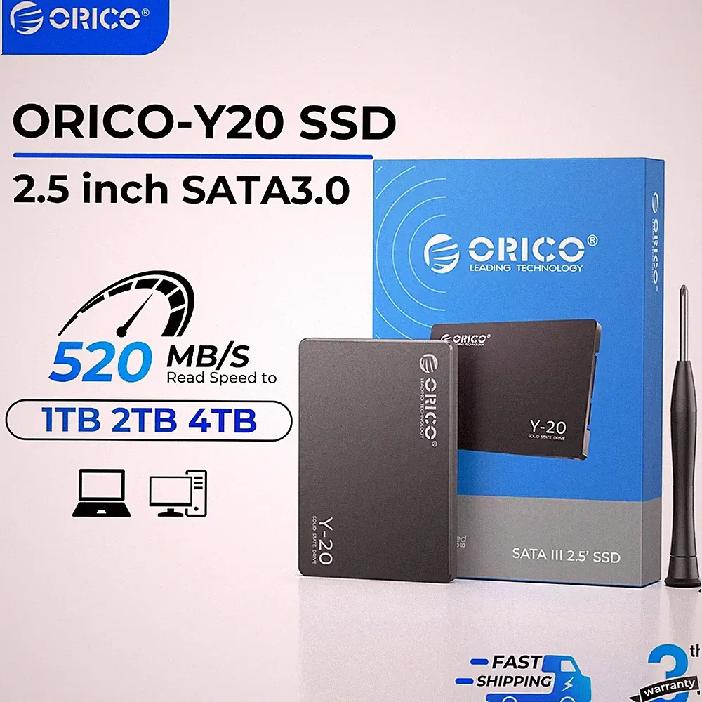 ORICO 4TB SATA III SSD 2.5” Internal Solid State Drive 3D NAND UP to 550MB/s