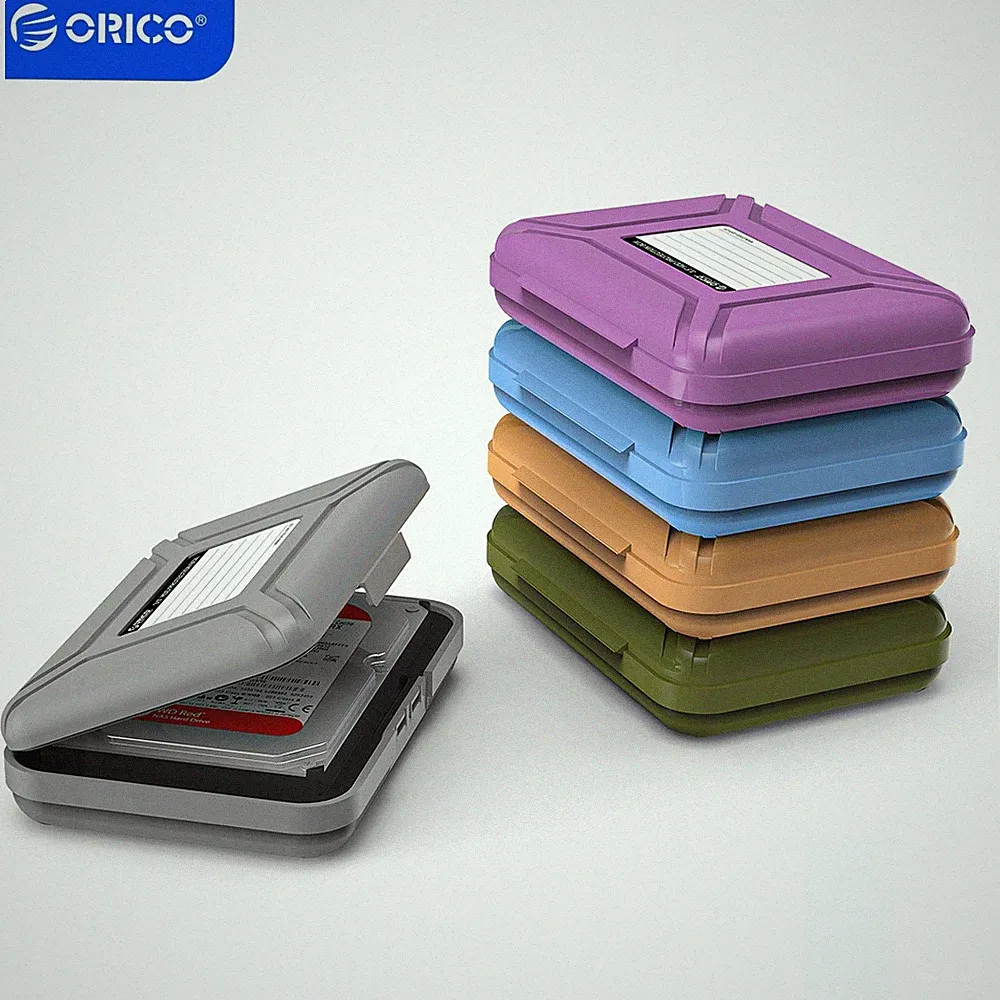 ORICO 5 Packs Hard Drive Cases for 3.5'' HDD/SSD Portable Hard Drive Storage Box