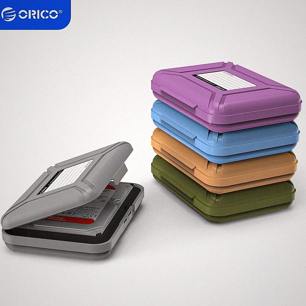ORICO 5pc 3.5'' Hard Drive Protective Box for WD Seagate Toshiba SSD HDD Storage