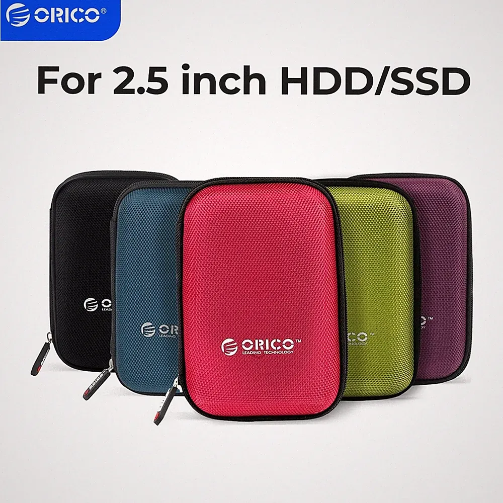 ORICO 5PCS 2.5'' Hard Drive Storage Carrying Bag for Seagate Western 2.5 hdd/ssd