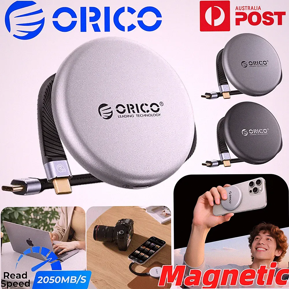 ORICO KR20 Mini Magnetic External SSD Portable Hard Drive 20Gbps For iPhone PC