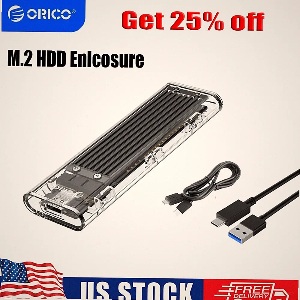 ORICO M.2 NVME SSD Case Solid State Drive Enclosure 10Gbps To C M.2 Adapter TCM2