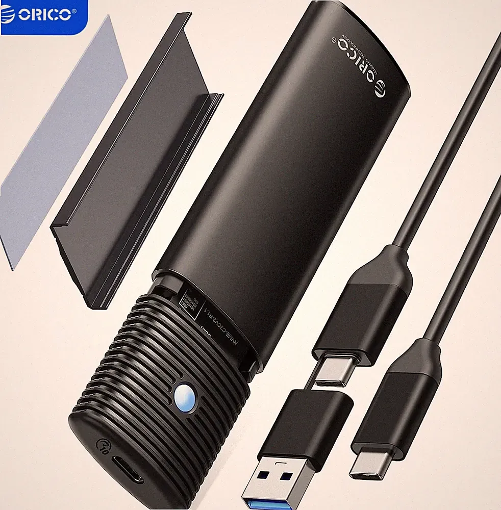 ORICO M.2 SSD Case NVMe/SATA Hard Drive Enclosure USB 3.2 10Gbps M.2 Reader UASP