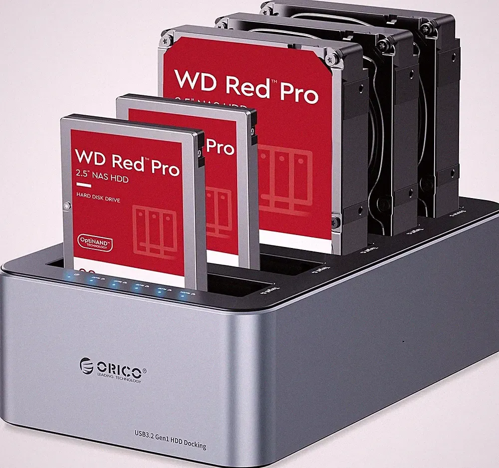ORICO USB C 5 Bay Hard Drive Cloner/Duplicate Hard Drive Docking Station