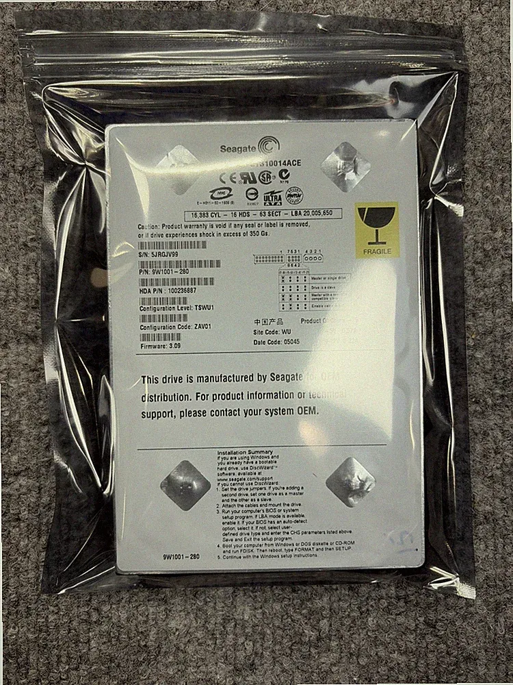 Original OG Xbox Seagate ST310014ACE 10GB HDD 3.5" IDE Hard Drive UNLOCKED WORKS