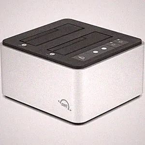 OWC Drive Dock SATA/600 NVMe USB 3.2 Gen2 Type-C Dual Bay Silver/Black