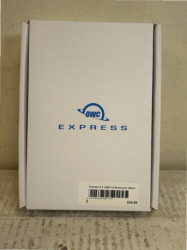 OWC Express 2.5" Drive Enclosure (USB 3.0 & 2.0) - WHITE Bus Powered Brand New