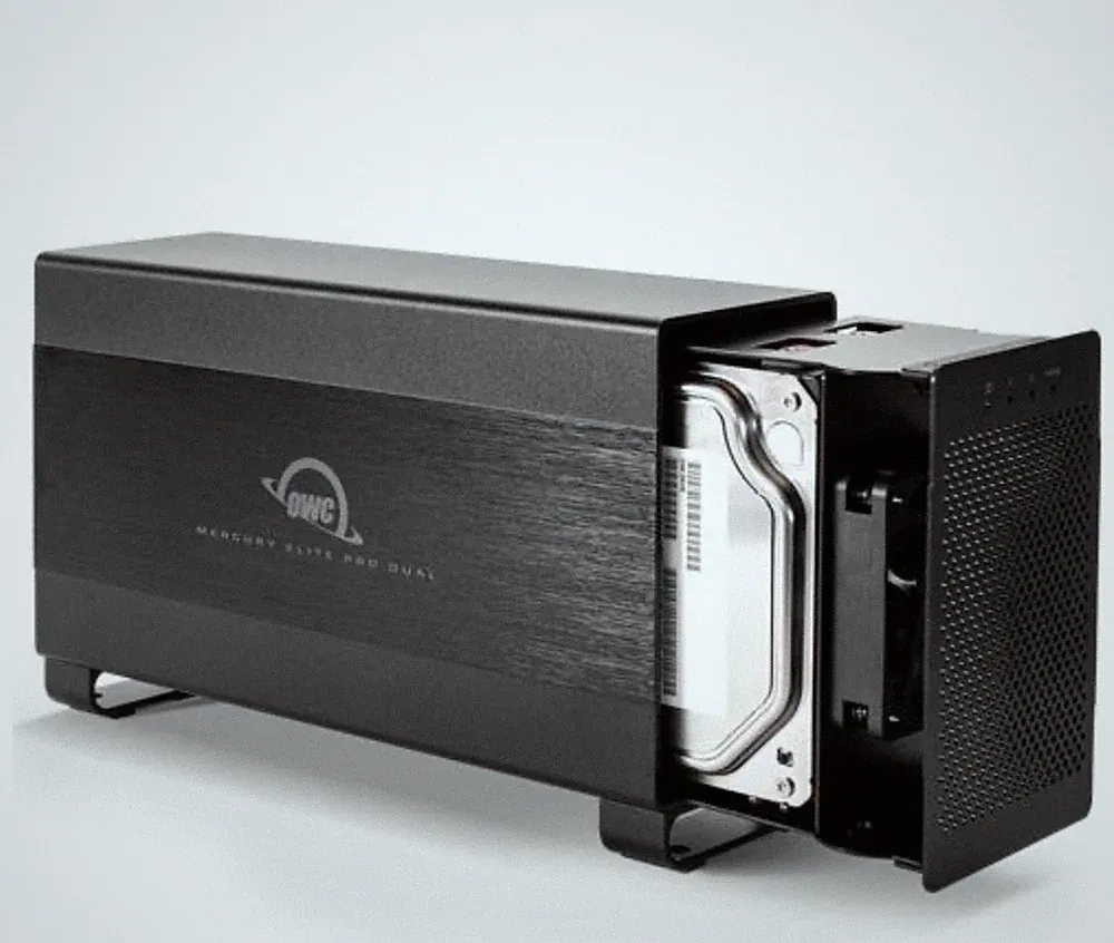 OWC Mercury Elite Pro Dual 2 Bay Thunderbolt + USB 3.0 Enclosure Hardware RAID