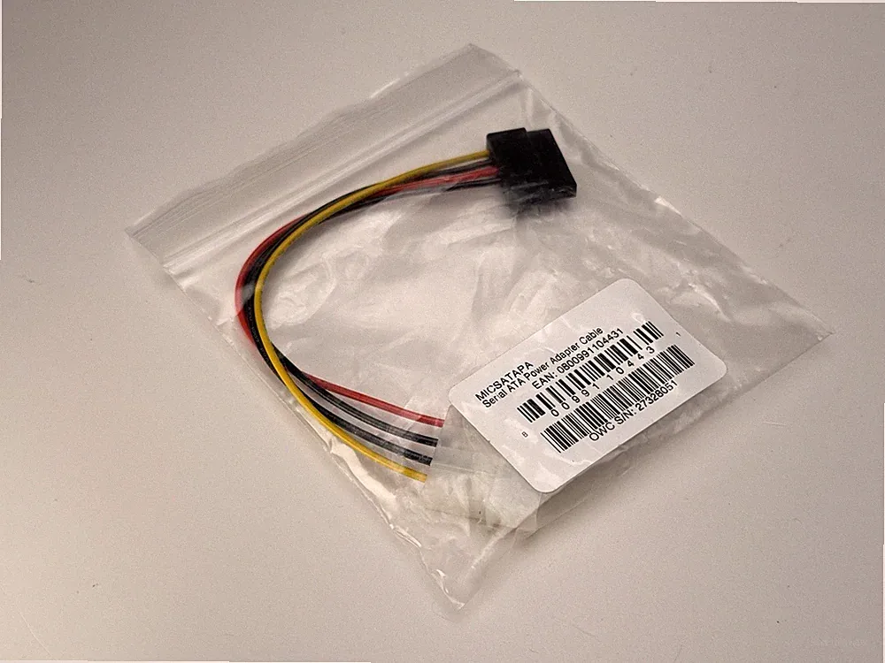 OWC Micro Accessories SATA Power Cable | Molex to SATA Hard Drive Power Adapter