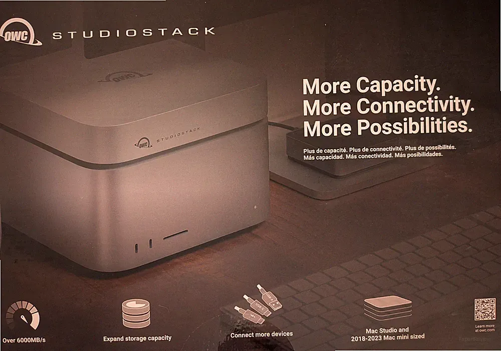OWC StudioStack Thunderbolt 5 20TB HDD Dual-Drive Hybrid Storage & Hub - NIB