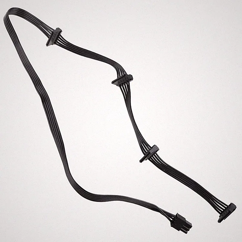 PC Server Computer Hard Drive 6Pin 1 Male to 4 Female Splitter for Corsair