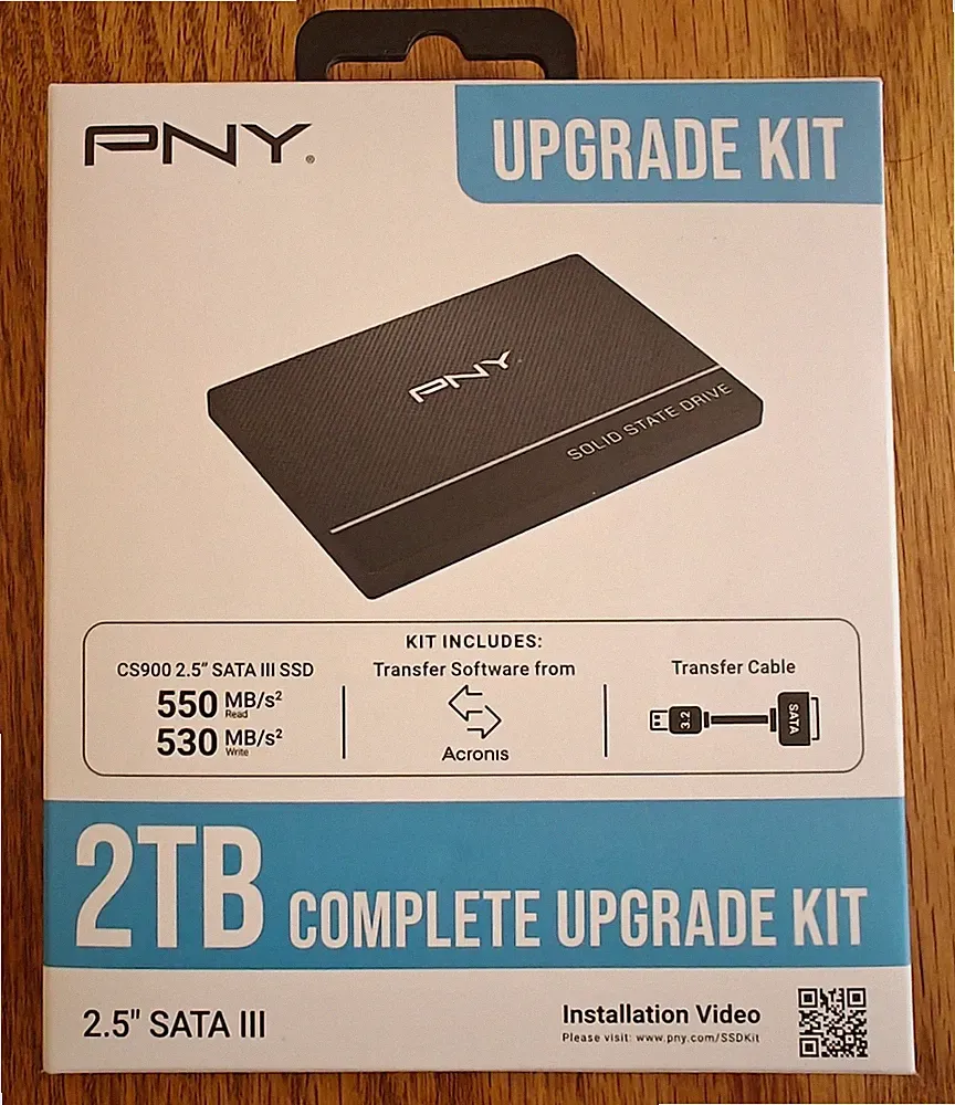 PNY 2TB 2.5” SATA SSD CS900 Internal Solid-State Drive 6Gb/s