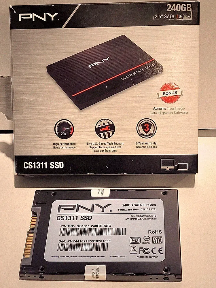PNY CS1311 240 GB Internal 2.5" SATA III up to 550 MB/s Read Solid State Drive