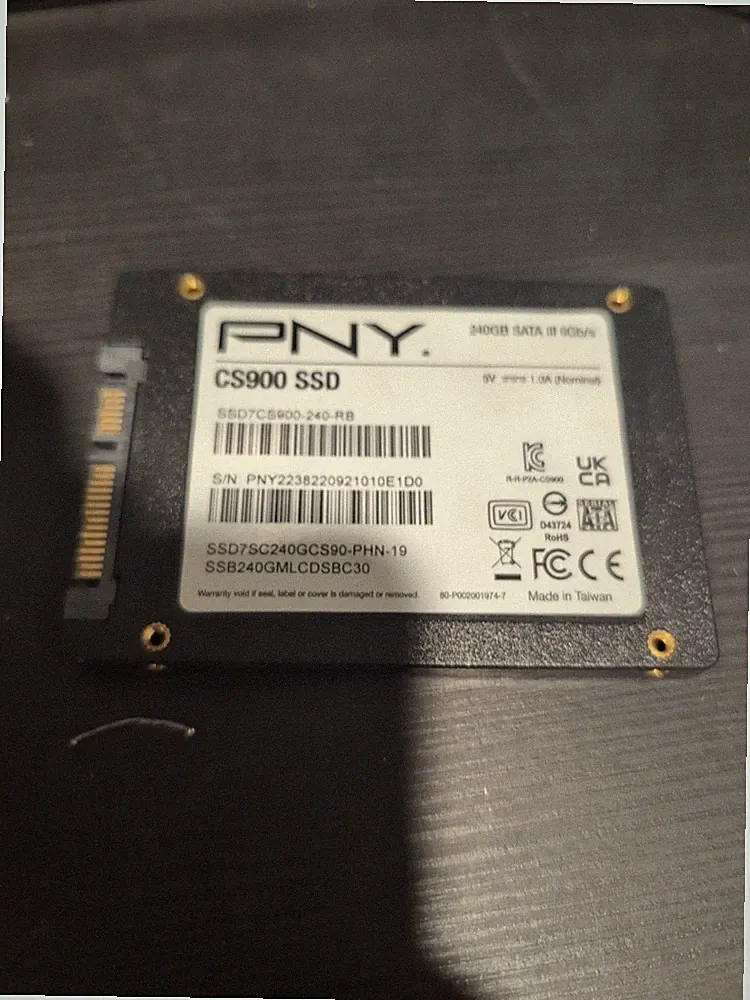 PNY CS900 SSD7CS900-240-RB 240GB 2.5" SATA III SSD Solid State Drive - HD371A