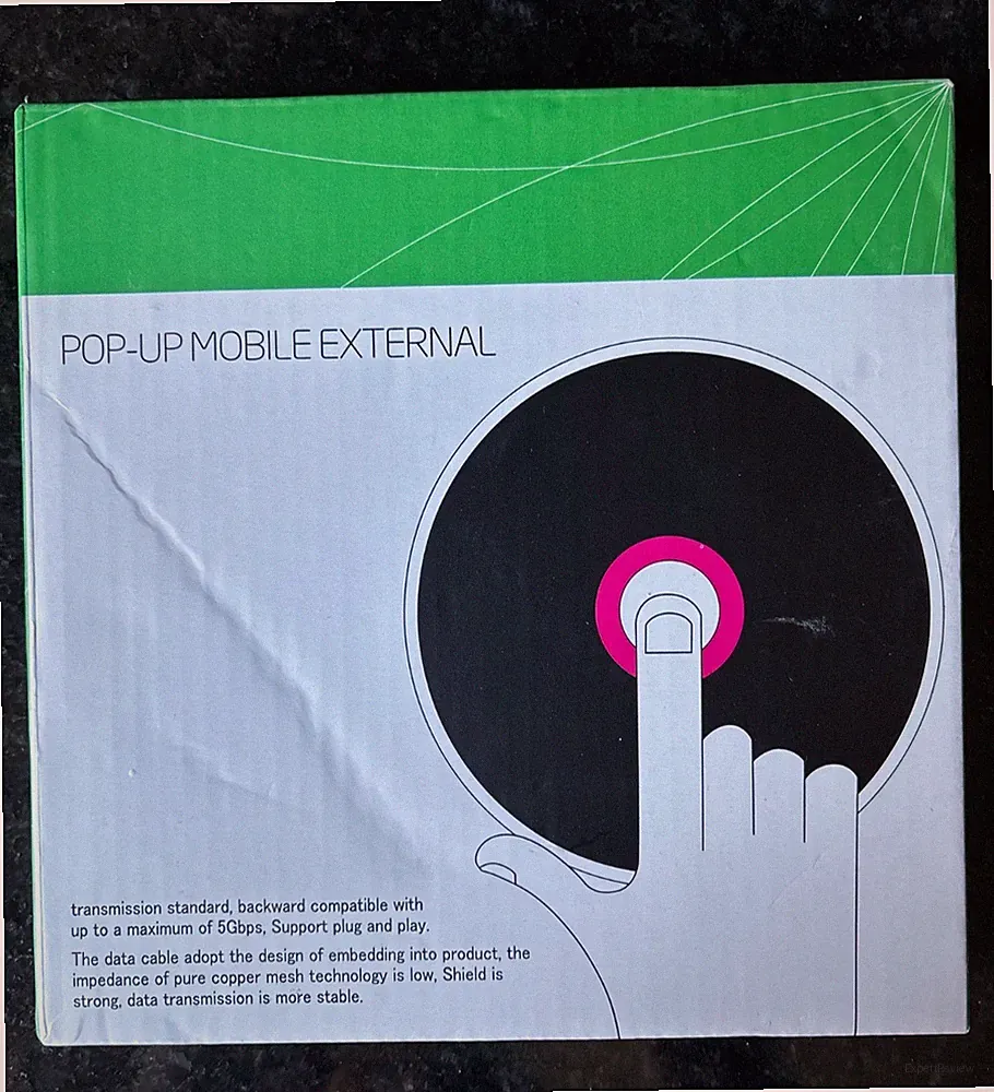 Pop-Up mobile external HD drive USB 2.0/3.0
