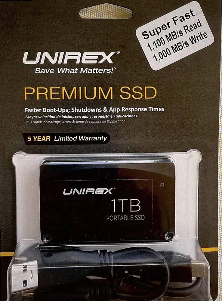 Portable SSD-High Speed External Solid State Drive 1TB UNIREX