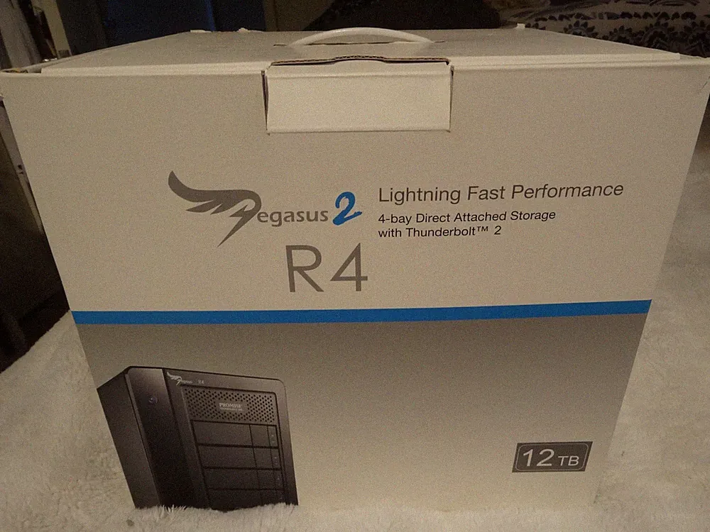 Promise Technology Pegasus2 R4 4-Bay Thunderbolt 2 RAID Storage Array 12TB 4x3TB