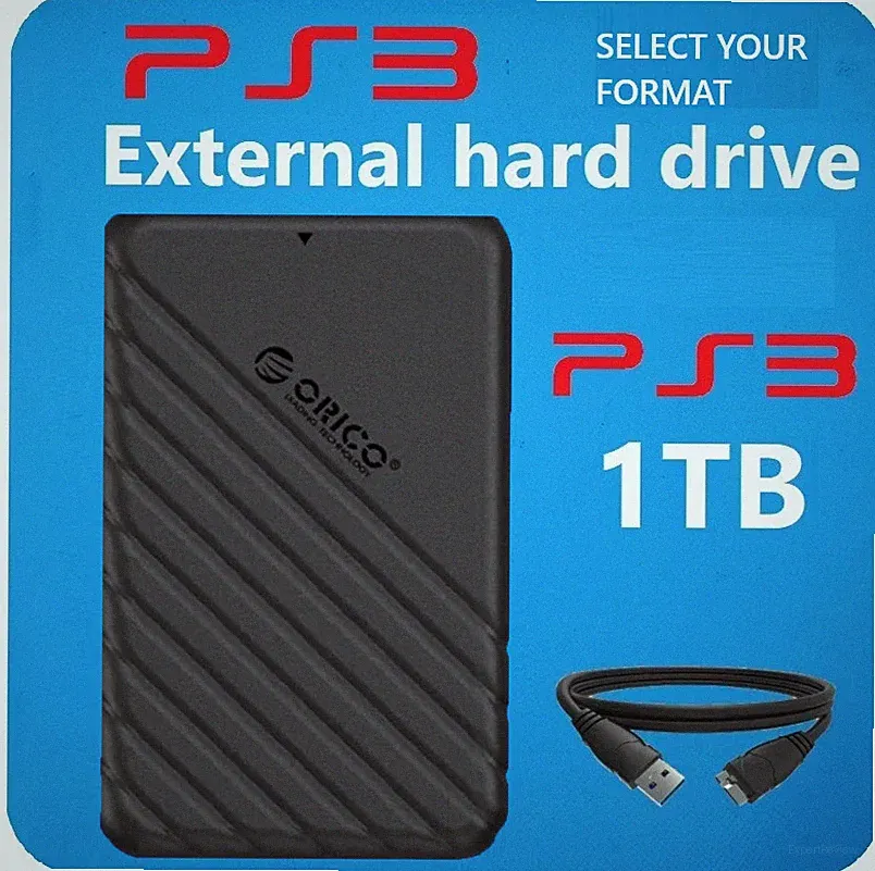 PS3 1TB External Hard Drive Select your format