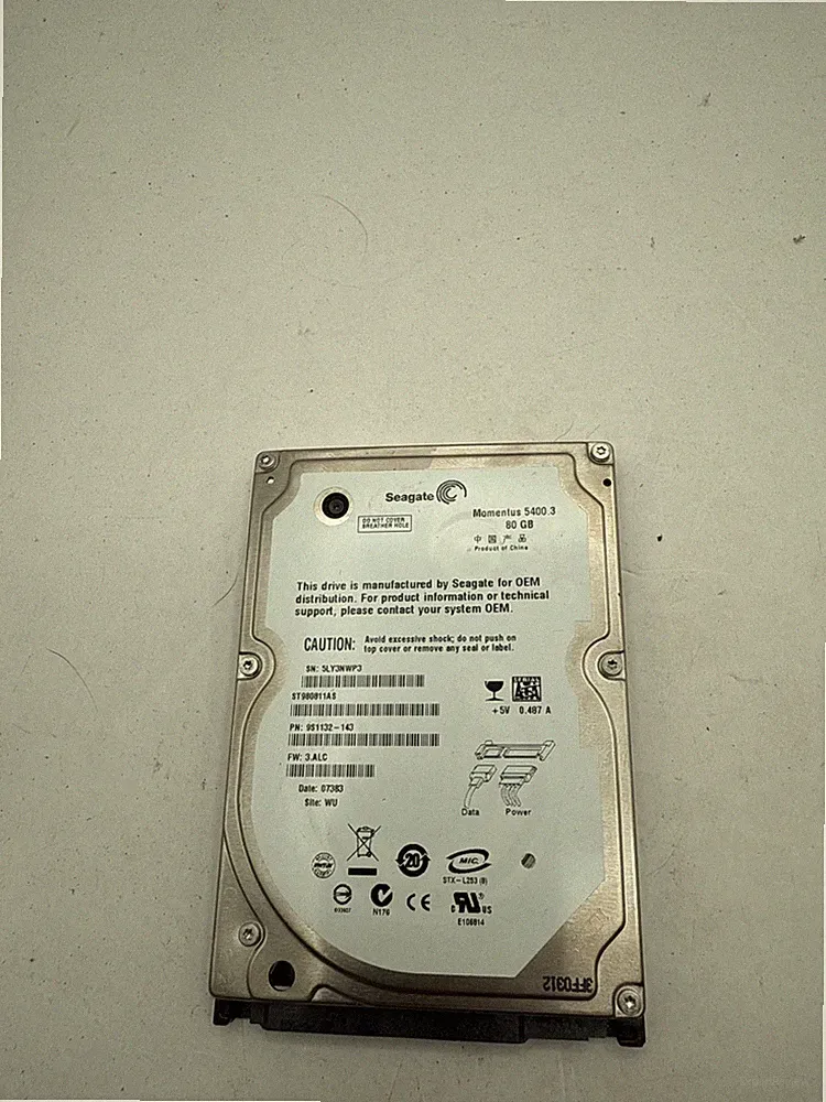 Ps3 Mix Seagate/Toshiba/Fujitsu/Hitachi 2.5" SATA Hard Drives 80gb
