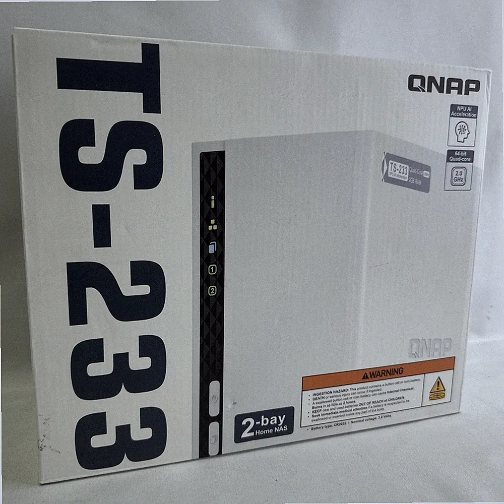 QNAP TS-233 2-Bay Tower Home NAS Enclosure - NEW!