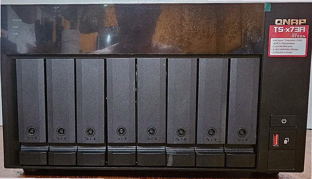 QNAP TS-873A Network Attached Storage (NAS) - 8 Bay + 2 M.2 - 16GB