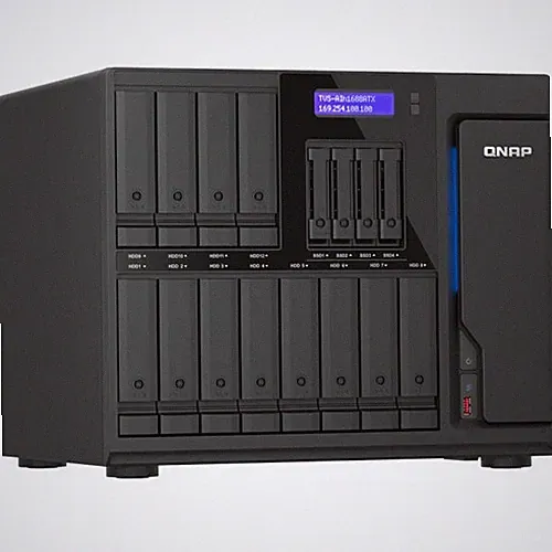 QNAP TVS-AIh1688ATX U7 32G 16-Bay 32GB DDR5 ECC Intel AI NAS Enclosure DISKLESS